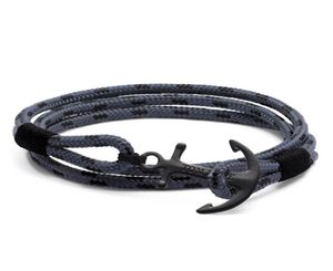 4 taille Tom Hope Bracelet Eclipse Gris Grey Trel Chains Corde en acier inoxydable Charmes Bangle avec boîte et Th78920825