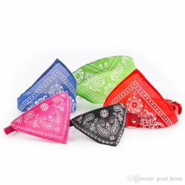 4 tailles réglables pour animaux de compagnie Bandana écharpe collier foulard chien Bandana Triangle écharpe colliers pour animaux de compagnie chat chiot colliers CCA11705-A 60323c