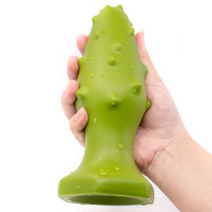 4 maten Cactus Anaal Plug Prostaat Massage Multipoint Stimulatie sexy Speelgoed Netelige Butt Pluggen Super Enorme Dildo Voor Anus dilatatie