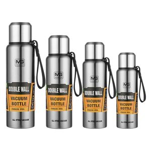 4 tailles double paroi en acier inoxydable flacons à vide thermos tasse café thé lait tasse de voyage thermo bouteille cadeau thermocup 500-1500ml 201204