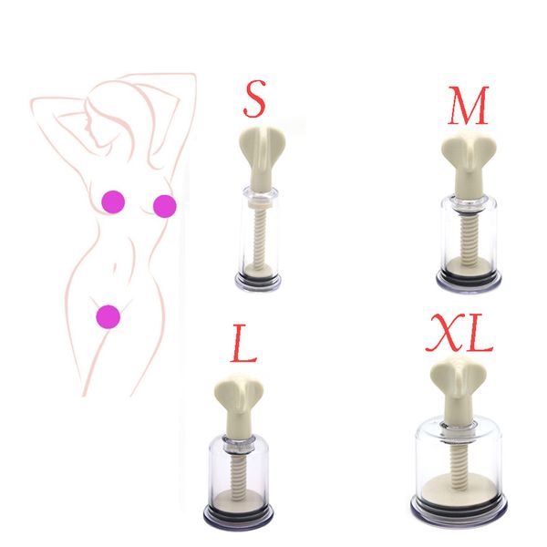 4 tailles pour choisir 1 Pc femmes sein mamelon ventouse Clitoris corps Massage stimulateur pinces pompe agrandisseur sexy jouets