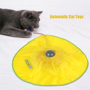 Jouet interactif pour animaux de compagnie à 4 vitesses pour chat Kitty plaque de jouet pour chat électrique mouvement automatique sous couverture souris tissu plume mobile