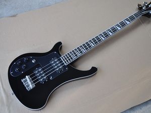 Guitare basse électrique 4 cordes avec gaucher, Pickguard noir, matériel chromé, fournir des services personnalisés