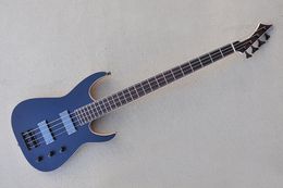 4-saitige E-Bassgitarre mit Palisandergriffbrett, schwarzen Beschlägen und Eschenkorpus
