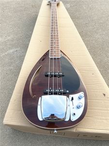 4-strings traan druppel vox phantom elektrische bas gitaar rode vlam esdoorn top carrosserie chromen hardware