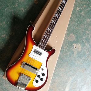 4 Strings Tobacco Sunburst Electric Bass Guitar met Rosewood Freeboard White Pickguard aanpasbaar