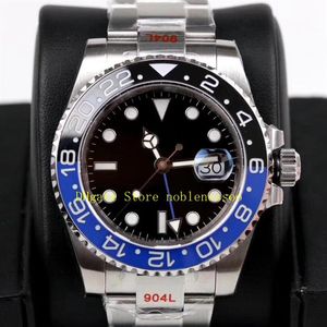 4 Style 904L Steel Cal 3186 Watch Mens Ceramic Bezel 40mm Auto heren Bracelet Black 116710ln 116710 GM Factory Automatische WATC269E