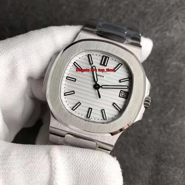 4 estilo El mejor reloj 40 mm Nautilus Cal.324 S C Reloj automático para hombre 5711 / 1A-011 Zafiro Esfera blanca Pulsera de acero inoxidable Relojes para hombres