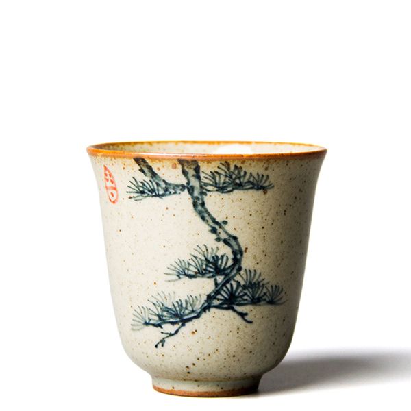 4 Style peint à la main pin poterie Jingdezheng tasses à eau belle tasse ensemble orchidée ware prune tasses à café pour la cérémonie du thé