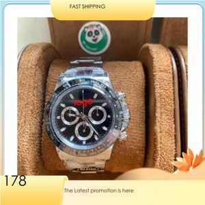 4 Style Super N Factory Watch 904L Steel Men's 41mm zwarte keramische bezel Sapphire 126610 Diving 2813 8845