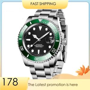 4 Style Super N Factory Watch 904L Steel Men's 41mm zwarte keramische bezel Sapphire 126610 Diving 2813 1985