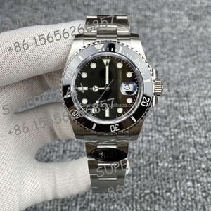 4 Style Super N Factory Watch 904L Steel Men's 41mm zwarte keramische bezel Sapphire 126610 Diving 2813 9002 537566