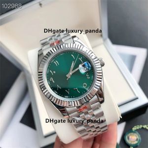 Reloj de lujo para hombre de 4 estilos, reloj de lujo, máquina automática de 40 mm, Oriente Medio, árabe, digital, Dubai, 8215, movimiento, 904L, zafiro, relojes luminosos de cerámica a prueba de agua.