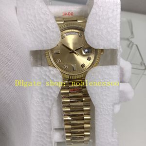 4 stijl unisex 904L stalen horloges dames heren 36 mm datum 128238 gecanneleerde lunette champagne diamanten wijzerplaat 128239 damesarmband Gmf Cal.3255 kleed automatisch horloge