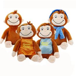 4 Styles 30 cm curieux George Peluche poupée bottes singe Peluche Animal Peluche jouets pour enfants cadeaux d'anniversaire de noël 2012043603661