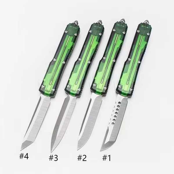 4 estilos Utx-85 Cuchillo translúcido automático Combat Marfione Navajas de bolsillo EDC personalizadas UT85 UT88 9400 A161 3300 3310BK Cuchillos de regalo