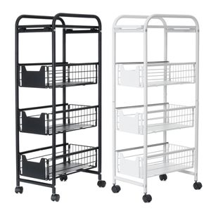 4 Tiers Trolley Winkelwagen Keuken Badkamer GAP Storage Rack Sundries Organizer Servies Kommen Schotel Houder Fruit Groentes Planken