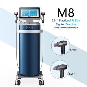 4 Tips Home Fractional Microneedle RF Machine gezichtsgezicht tillen schoonheidsapparatuur radiofrequente micronedling stretch markeringen verwijderingsmachines 2 handgrepen