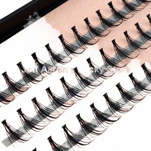 4 plateaux noirs faux yeux individuels faux yeux de vison Les Extensi Beaury outils de maquillage 14mm 12mm 10mm 8mm n1oP #