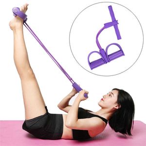 4 Tube Resistance Bands Yoga Fitness Workout Equipment Elastische Trekkabels Exerciser ROWER TRAININGSPORT THUIS YOGA BAND Dames H1026