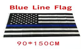 4 soorten 90150cm blueline usa politievlaggen 3x5 voet dunne blauwe lijn usa vlag zwart wit en blauw Amerikaanse vlag met messingsdichtingsringen 6198811