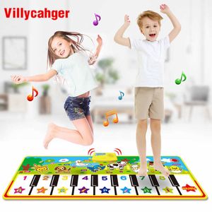 4 soorten dierenthema musical piano mat baby spelen mat instrument speelgoed muziek speelgoed game mat educatief speelgoed voor kinderen 210724