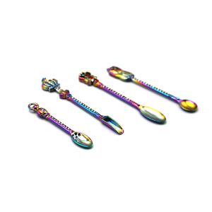 4 types couronne chat magique baguette d'amour dabber tampon outil de cire de cire sèche dab gréement en métal alliage de zinc avec cuillère en diamant pour sniffeur snorter hoover tabac de tabagisme 5 couleurs neuves