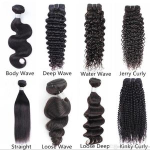 4-Whole 10 Bundles Raw Virgin Indian Hair Weave Body Straight Deep Curly Natural Brown Color Non Transformed Human Hair Extensions302g