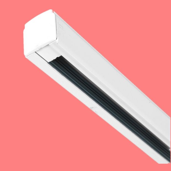 Rail d'éclairage LED à 4 fils et 3 circuits, livraison gratuite, 1m, boîtier en aluminium blanc et noir disponible, 3 ans de garantie