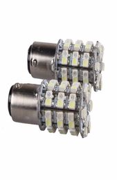 4 x Dual Color 1157 Whiteamber Switchback 60SMD LED Frein de freinage d'arrêt des ampoules Les ampoules sont jaunes et blancs8602022