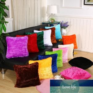 40 * 40 bont pluizig sofa kussen zacht pluche fluwelen kussenhoes throw case nordic woning decoratie kussen / decoratieve fabriek prijs expert ontwerp kwaliteit nieuwste stijl