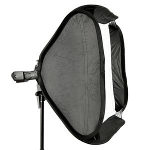 Livraison gratuite 40 * 40 cm / 50 * 50 cm / 60 * 60 cm / 80 * 80 cm Flash Softbox + Support de type S Bowens S Mount Holder Adaptateur Speedlite pour studio photo