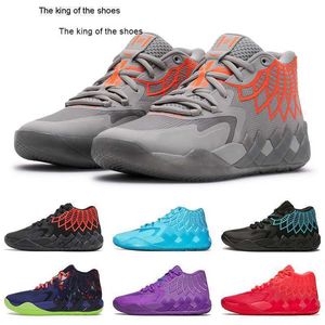 40-46 Tailles US 7.5-12 Chaussures pour hommes MB.01 LaMelo Ball Queen City Chaussure de basket-ball Buzz City Rick et Morty Baskets Designers Hommes Sports Rock