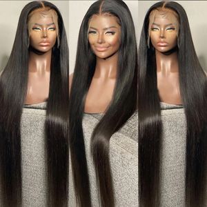 40 50 Inch Bone Straight Lijmloze Menselijk Haar Pruik 13x4 Lace Front Menselijk Haar Pruiken voor Vrouwen 13x6 HD Transparant Kant Frontale Pruik