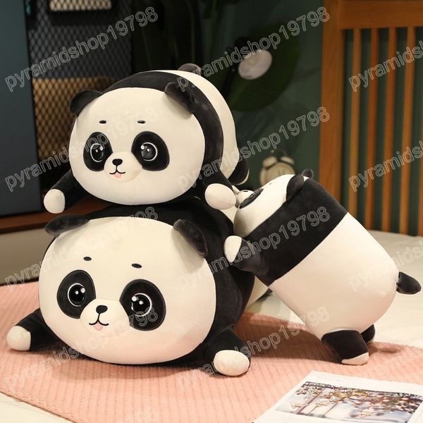 Ours Panda géant en peluche 40-50cm, poupée de Simulation en peluche, oreiller de dessin animé, poupées Kawaii, jolis cadeaux pour filles