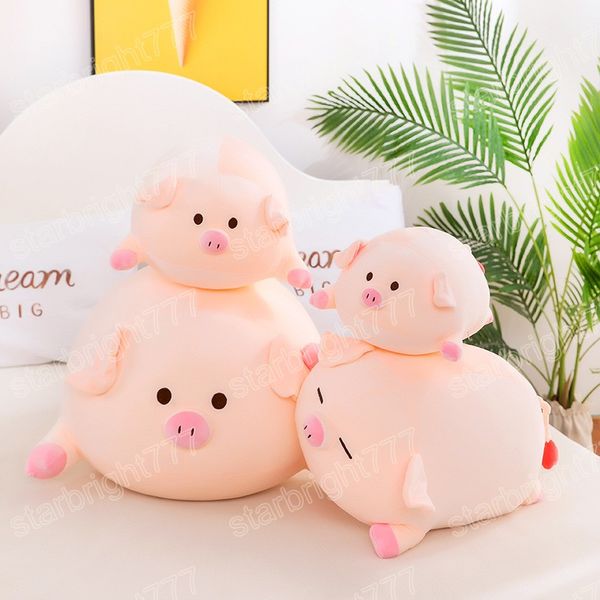 40/50cm Kawaii cerdo gordo juguetes de peluche Rosa Linda almohada suave Animal relleno gran muñeco de peluche almohada decorativa para el hogar para niños