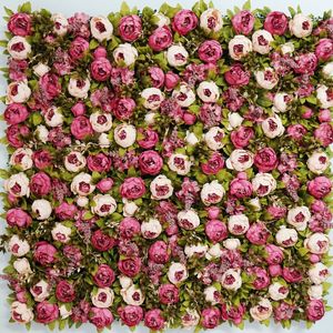 40*60 cm fleur artificielle panneau mural Milan gazon fête bricolage mariage fond décor rose hortensia pivoine luxe