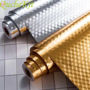 Pegatinas de cocina de papel de aluminio de 40/60x100cm, pegatinas autoadhesivas a prueba de aceite para estufa, pegatinas para armario, pegatinas de pared impermeables multifunción