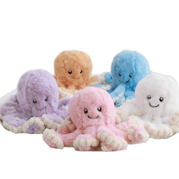 40-80 cm Encantadora simulación de pulpo Colgante de peluche de juguete Animal suave Accesorios para el hogar Muñeca linda Regalos para niños 210728