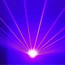 40 haz de luz láser azul gafas Bar club nocturno DJ realiza gafas luminiscentes accesorios de atmósfera marca famosa multilínea