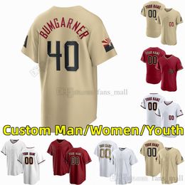 40 Bumgarner Madison S-6XL Custom Baseball Jersey 51 Randy Johnson 20 Luis Gonzalez Ketel Marte Corbin Carroll Zac Gallen Carson Kelly Christian Rondon Jerseys