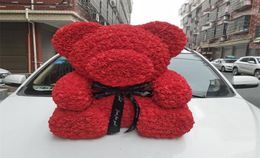 40 cm de alto Rose Bear San Valentín REFORMA ROMANCO FLEFOR DE FLUERA FRESCA Toy de rosa artificial de las mujeres Flower039s Flower Bear6562947