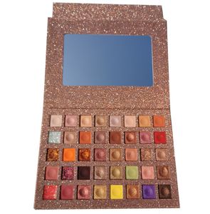 Plaque de fard à paupières de 40 couleurs scintillantes perle légère maquillage nude naturel fard à paupières de couleur de la terre, de nombreux choix de style, supporte le logo personnalisé