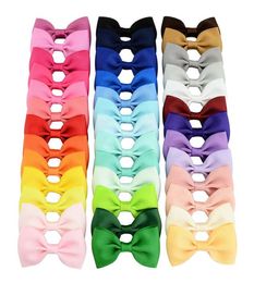 40 couleurs 275 pouces Barrettes colorées avec bébé filles Bows Ribbon Boutique Bow ACCULLAGE POPULAIRE ACCESSOIRES DE COURTLIP