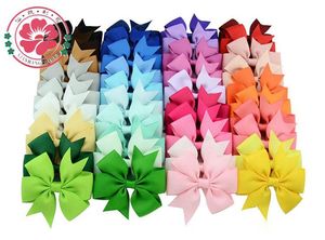 40 colores Niños arcos del pelo Bloom Pin para las muchachas niños pelo de los niños accesorios de bebé Hairbows con clips de pinza de pelo de la flor