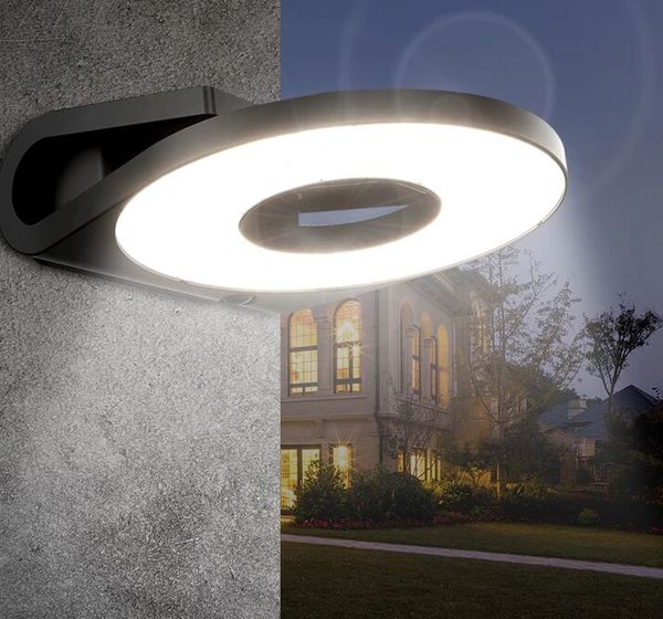 40 LED al aire libre colector Solar luces moderno minimalista Solar Sensor de microondas detección de movimiento humano impermeable jardín patio lámpara