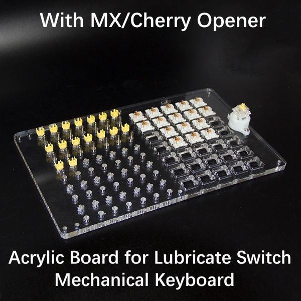 40 Lube Station Switch Tester Opener DIY Plataforma de extracción de dos pisos para teclado mecánico Cherry Kailh Gateron MX switches