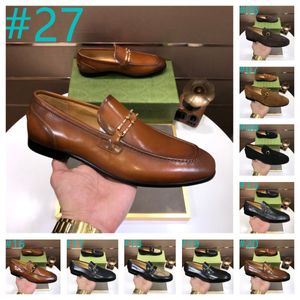 40 Model Italiaanse mannen Dress Shoes 2024 Oxford Echte lederen mocassins Bruin Black Men Designer Loafers schoenen Men Men Classic Hoogwaardige bruiloft Maat 38-46