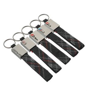 40 PCS /Lot Key Ring Fit voor BMW M VW R Audi Sline R32 MSPort Leather Carbon Keyring Keyfob Keychain