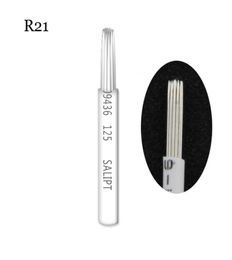 40 PCS R21 Fog Eyeborw Microblading Naalden Semi Permanente make -up mes Shading 21 Pin Ronde Fog Wenkbrauw Tattoo Naald9530550